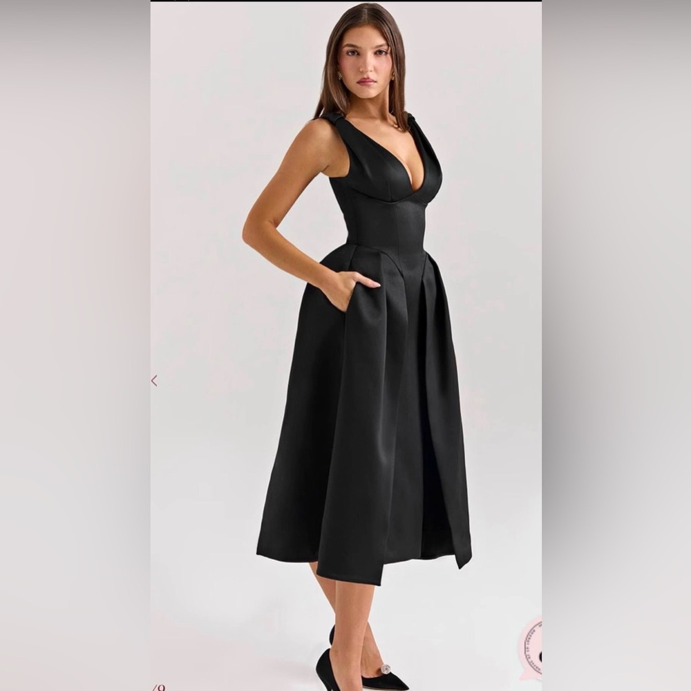 Paloma Satin Midi Dress